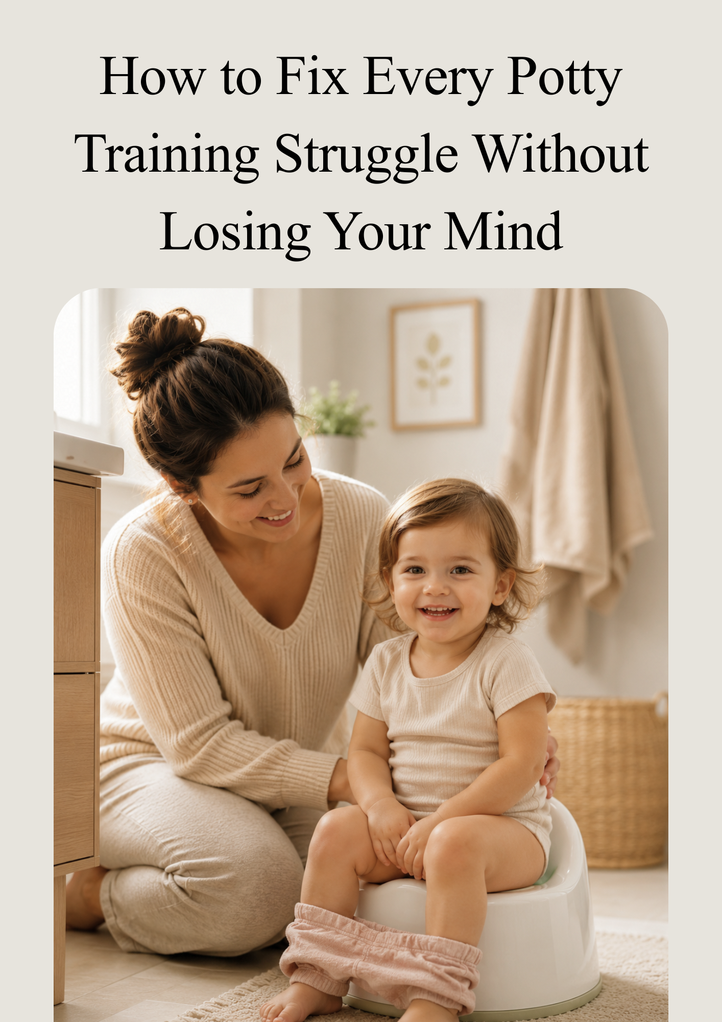 How to Fix Every Potty Training Struggle Without Losing Your Mind